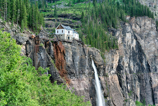 Bridal Veil Waterfall in Telluride, Colorado