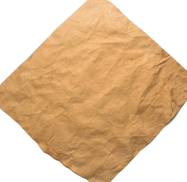 istock old kraft paper wrinkled with spots and streaks. a blank for inserting text or an object. 1329409748