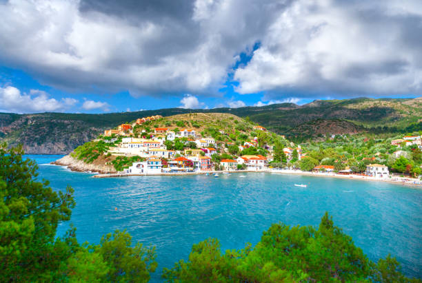 istock Assos beach in Kefalonia, Greece 1329411270