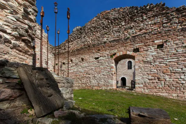Old ruins of Rocca di Varano Marche Umbria Italy