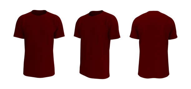 istock men's short-sleeve t-shirt mockup in front, side and back views, 1329416856