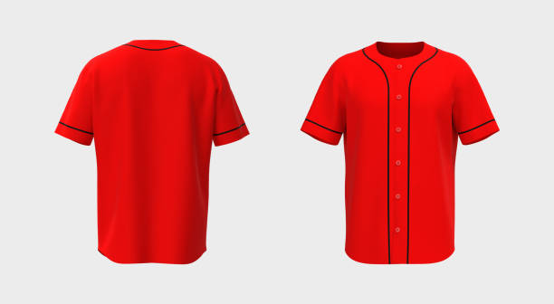 istock Baseball t-shirt mockup in front and back views 1329416875