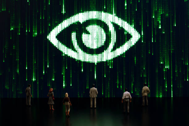 istock Matrix: Big brother is watching you 1329418154