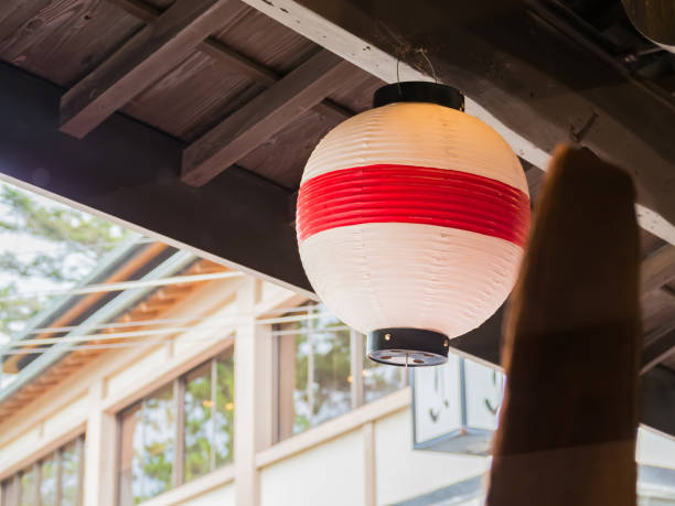 istock traditional japanese lantern under eaves 1329421450