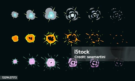 85 Comic Explosion Effect Sequence Illustrations & Clip Art - iStock