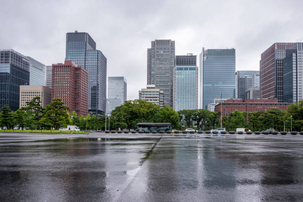 city square road in Tokyo