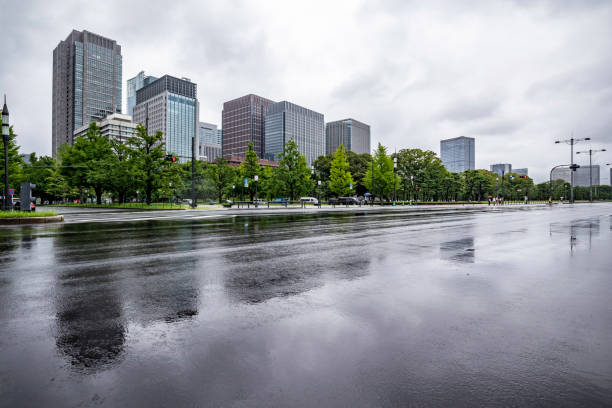 istock city square road in Tokyo 1329434117