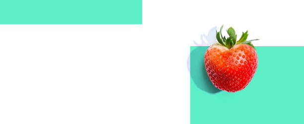 istock Fresh red strawberry overhead view 1329434798