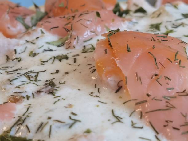 istock Spaghetti with salmon and cream sauce 1329438684