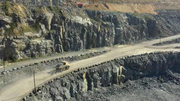 istock Quarry for the extraction of granite. Granite quarry. 1329456730
