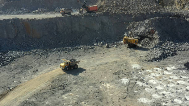 istock Quarry for the extraction of granite. Granite quarry. 1329456732