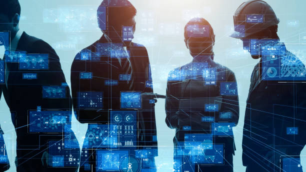 istock Business network concept. Group of businessperson. Teamwork. Human resources. 1329458317