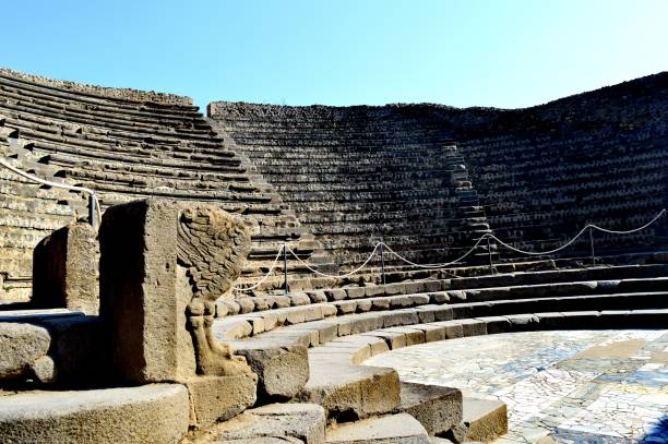 istock Italy, Pompeii, View on a historical building, empty Arena 1329466108