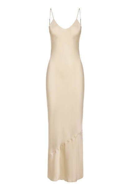 istock Women's yellow dress 1329468079