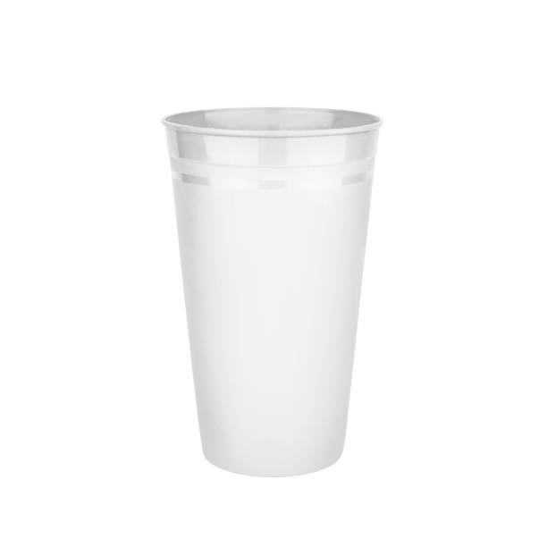 istock White empty plastic cup white background isolated closeup, blank drinking glass for beverage, cocktail, water, tea, juice, coffee mug, disposable takeaway utensil, container mockup, tumbler template 1329468230