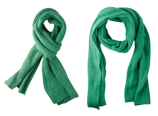 istock Scarf isolated on white background.Scarf  top view 1329468401