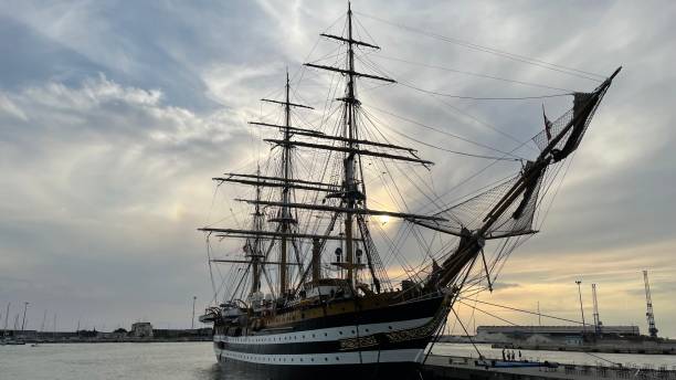 istock Amerigo Vespucci training ship, Italian Navy. 1329470378