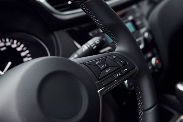 istock Modern new luxury automobile interior. Design and technology 1329470603