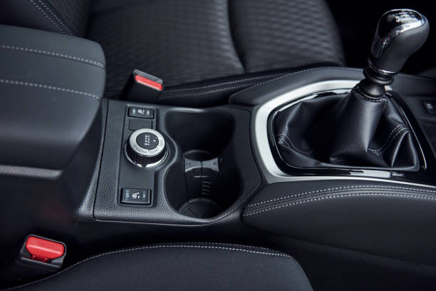 istock Modern new luxury automobile interior. Design and technology 1329470620