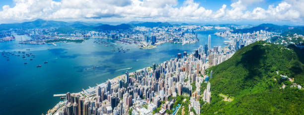 istock The Hong kong City skyline 1329472545