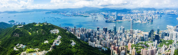 istock The Hong kong City skyline 1329473782