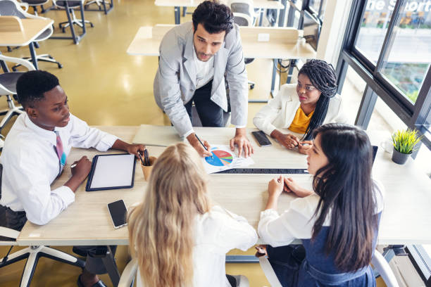 istock Selective Focus Of Multi-Ethnic Group Of Young People Studying Together 1329474326