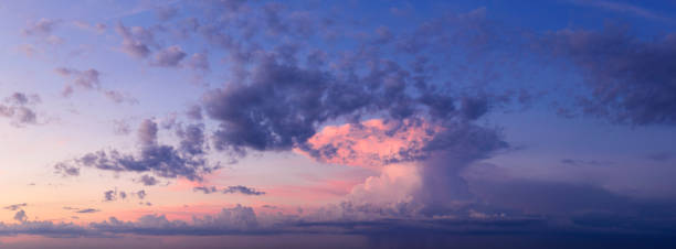 istock Wonderful evening or dawn sky with clouds. 1329485545