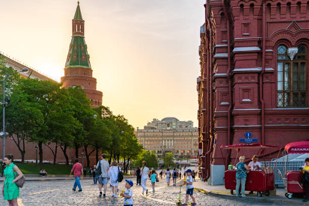 Christmas tree decoration in Moscow Russia