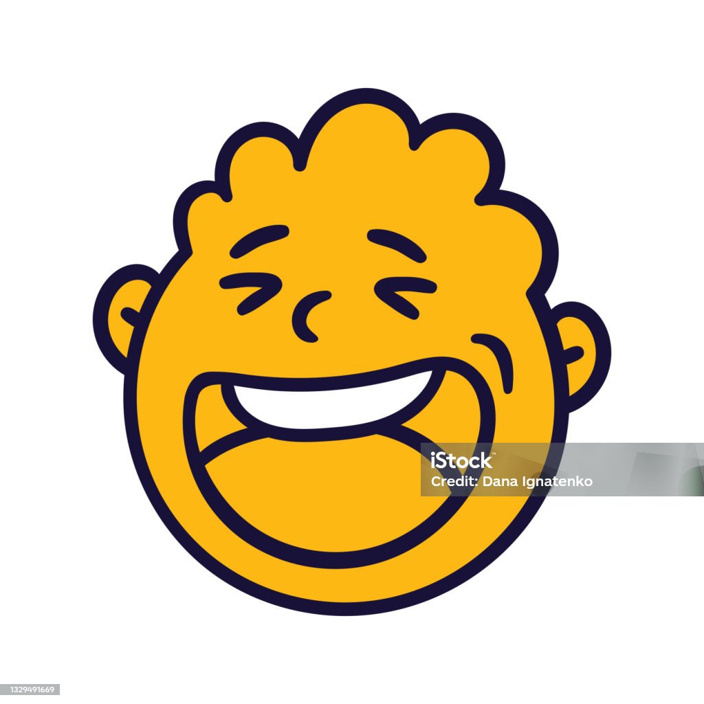 Khuôn Mặt Trừu Tượng Tròn Trịa Với Cảm Xúc Hạnh Phúc Hình Đại Diện ...