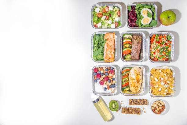istock Healthy food delivery lunch boxes 1329497302