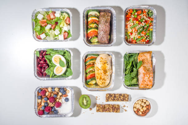 istock Healthy food delivery lunch boxes 1329497316