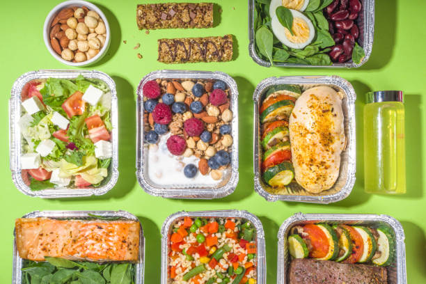 istock Healthy food delivery lunch boxes 1329497331