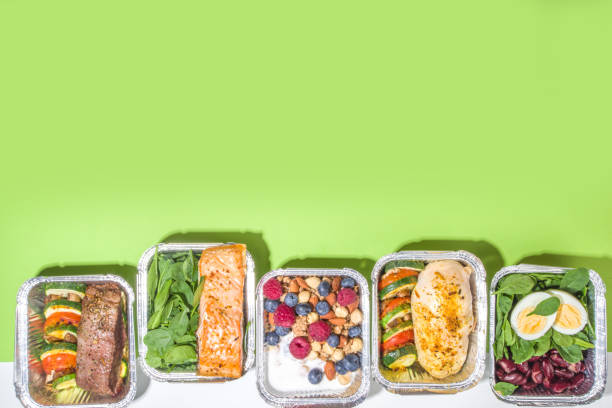 istock Healthy food delivery lunch boxes 1329497335