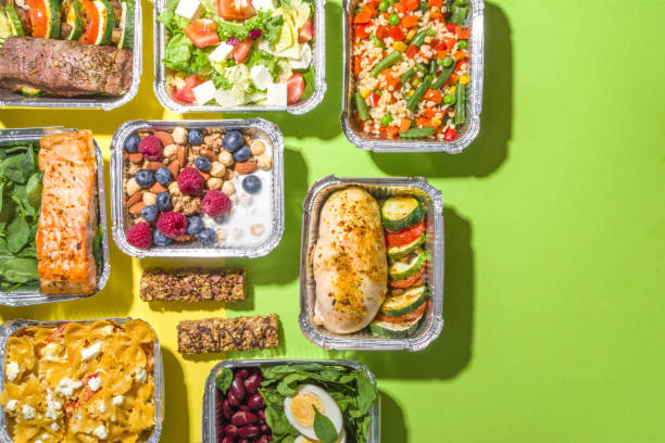 istock Healthy food delivery lunch boxes 1329497363