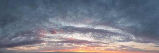 Darkening sky in the evening