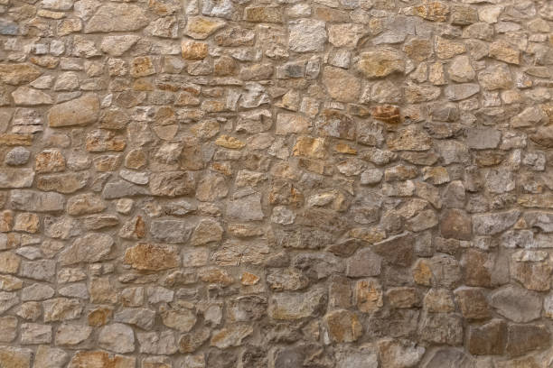 istock Architecture textures, detailed and rustic of paired masonry granite, traditional spanish granite wall 1329519833