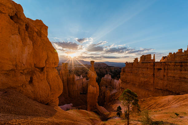 istock Sunrise in Bryce Canyon Amphitheater over Thor's Hammer 1329521546