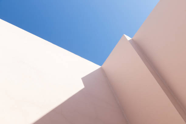 istock Abstract contemporary architecture fragment, pink corner 1329521750