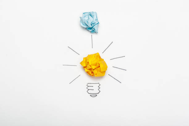 istock New Idea Concept. Colorful Crumpled Paper Balls 1329526227