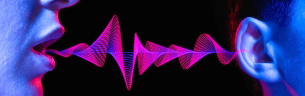 Sound wave. Loud noise. Deafness. Gossip. Sound wave. Transmission of sound from person to person. Loud noise. Deafness. Gossip. sound wave photos stock pictures, royalty-free photos & images
