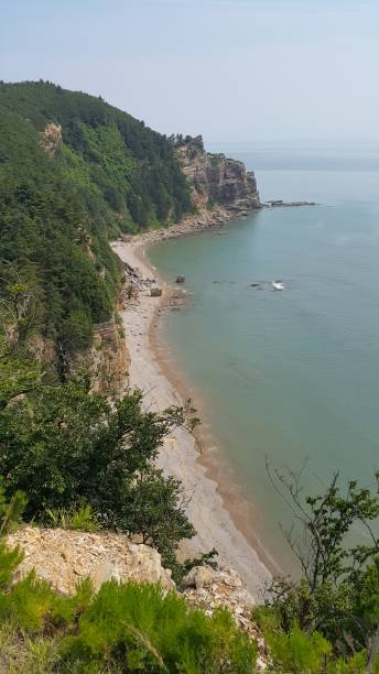 South Korea Baengnyeongdo western cliff coast