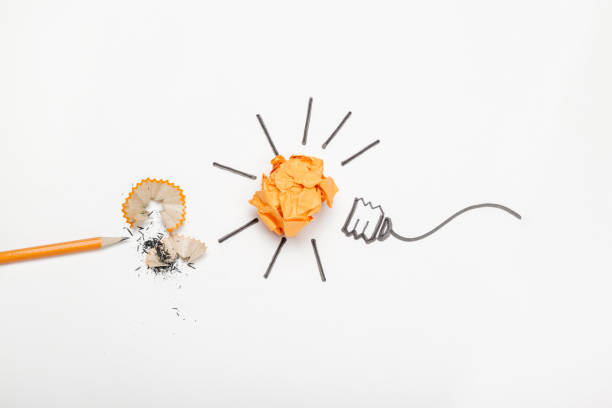 istock New Idea Concept. Colorful Crumpled Paper Balls 1329532908