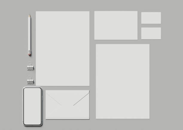 istock 3d Stationary branding. Corporate identity 1329546003