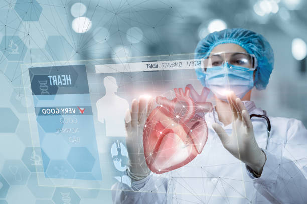 istock Doctor examines the patient heart on a computer. 1329548432