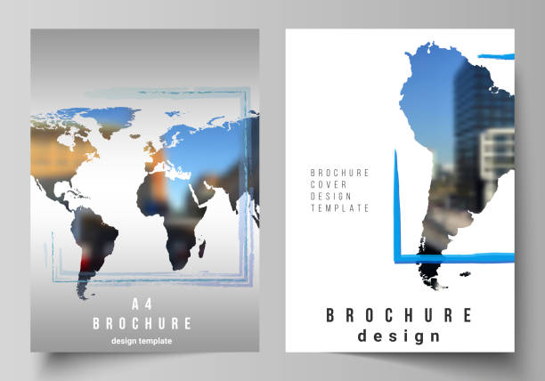 Outer Layout 60+ Outer Space Line Design Brochure Poster Template A4 Stock ...