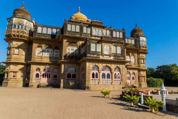 Vijaya Vilas Palace is the famous one time summer palace of Jadeja Maharao of Kutch located on sea-beach of Mandvi in Kutch, Gujarat, India.