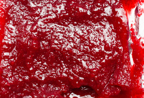 istock background of freshly ground strawberries. close-up. 1329567387