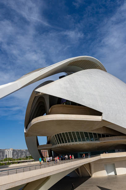 palacio de las artes reina sofía - città delle arti e delle scienze, valencia. - palacio de las artes reina sofía foto e immagini stock