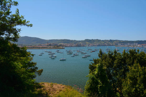 istock Bidasoa river mouth with Hondarribia in the background 1329571862