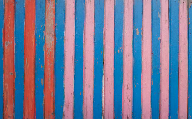 istock background of blue and red old thin boards 1329572680